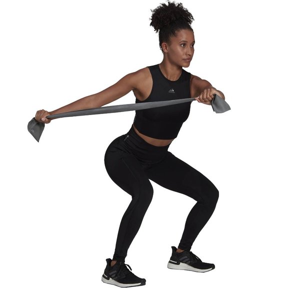 Brand New Adidas black open-back HYPERGLAM TRAINING TOP - Picture 6 of 9